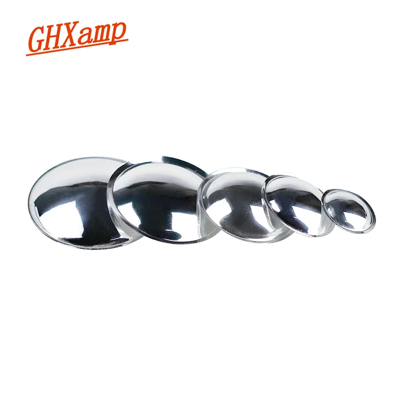 GHXAMP Osłona przeciwpyłowa głośnika niskotonowego Osłona przeciwpyłowa głośnika Jasno-srebrna 20mm 30mm 40mm 50mm Naprawa głośników audio Akcesoria DIY 2PC