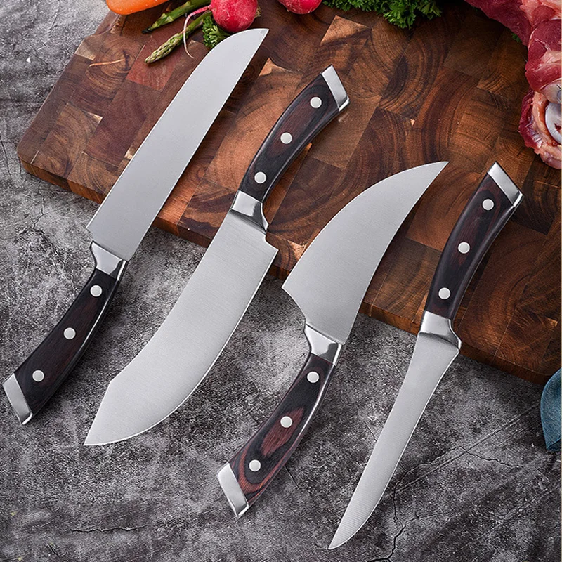 

Liang Da Professional Boning Knives Slaughter House Special Butcher Lamb Cattle Bleeding Knife Eviscerating Bone and Meat Knife