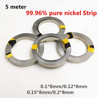 5 Meter Pure Nickel Strip 99.96% For Li 18650 Battery Spot Welding Machine Welder Equipment Nickel Belt For Battery Packs