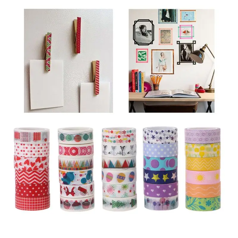 Decorative Christmas Washi Tape Paper DIY Scrapbooking Adhesive Tape School Office Supply