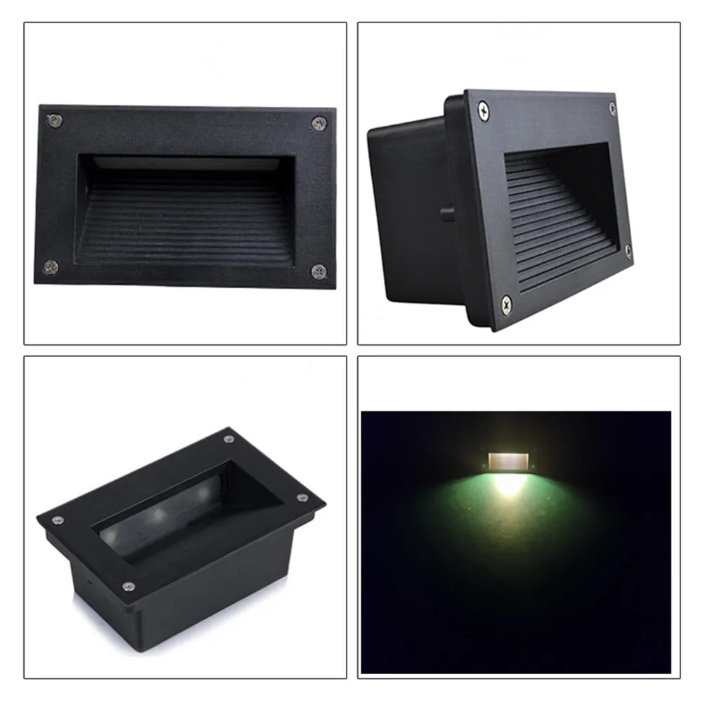 

Waterproof 6W Super bright LED buried light skirting the Footlights stair light square buried Lamp IP67 outdoor LED step lights