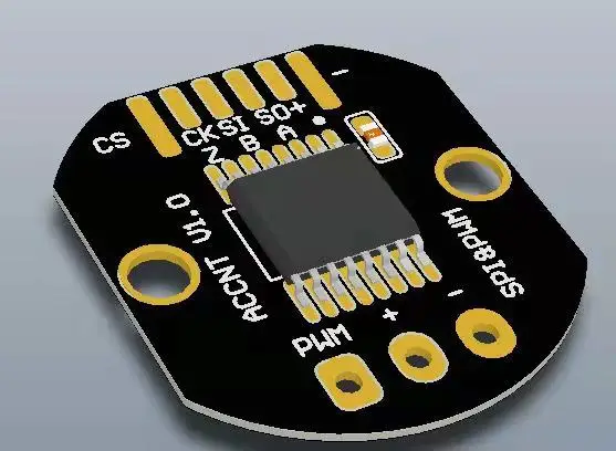 Magnetoelectric High-precision 16-bit Resolution SPI / ABZ / UVW / PWM Output Rotary Encoder PCBA Module