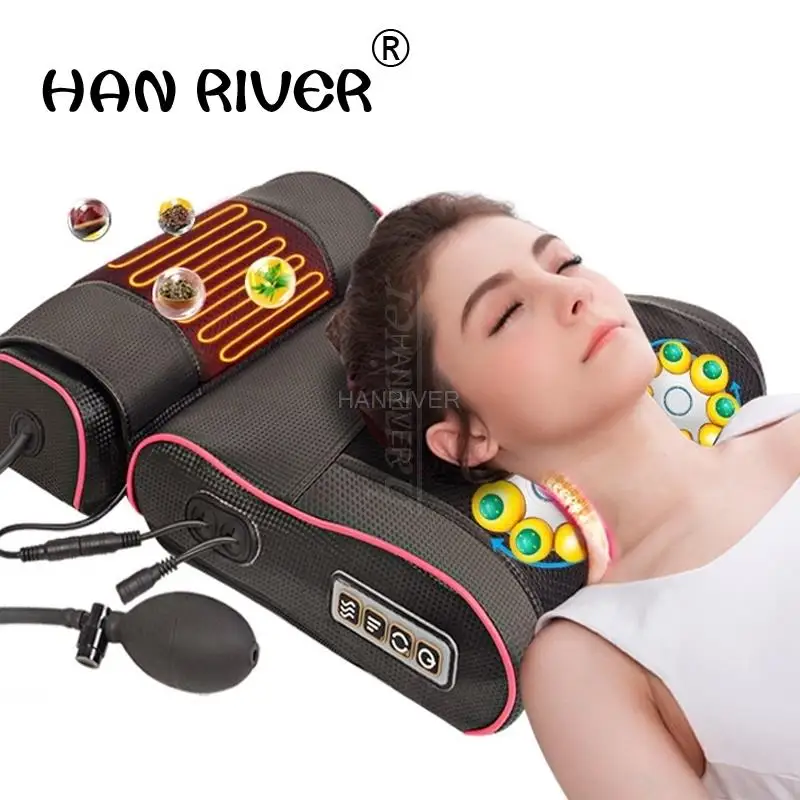 

Cervical spine massager shoulder neck and waist massager pad kneading the whole body multi-functional cervical massage pillow