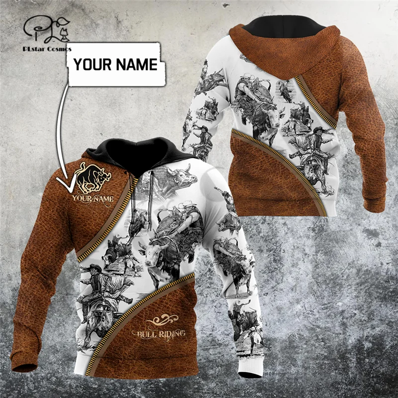 

PLstar Cosmos 3DPrint Newest Personalized Name Bull Riding Unique Unisex Men/Women Hrajuku Streetwear Hoodies/Zip/Sweatshirt B-5