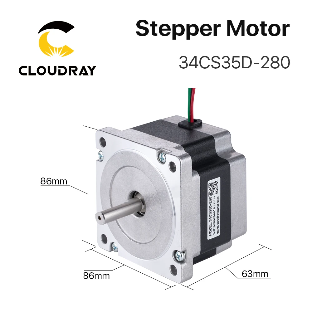 Cloudray Nema 34 Open Loop Stepper Motor Driver Kit 3.5N.m 2.8A DM860S 2.4A-7.2A for 3D printer CNC Engraving Milling Machine