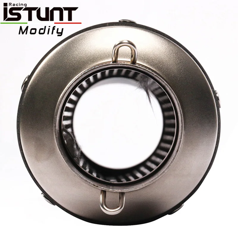 ISTUNT 60mm Universal Motorcycle Exhaust Escape Modified Slip-on Carbon Fiber Vent Muffler Pipe For S1000RR CBR1000 R6 GSX1300