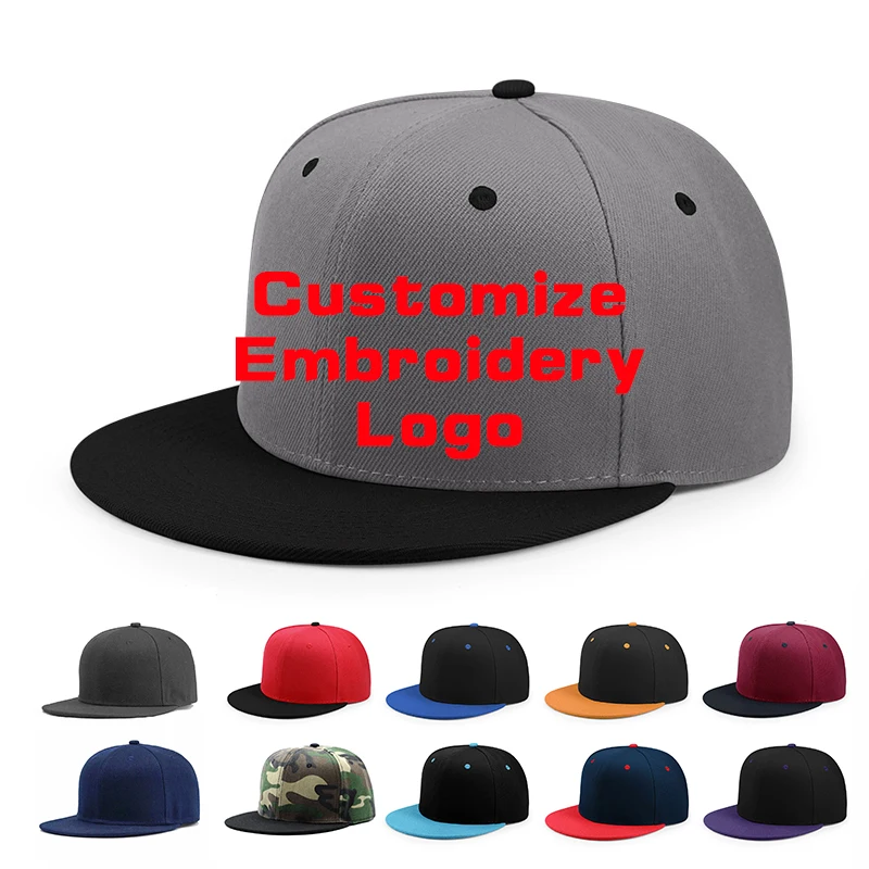 

Custom Logo Snapback Cap Team Embroidery Monogram Baseball Caps Personalized Men Women Hip Hop Hats Sorority Hat Novelty Gift