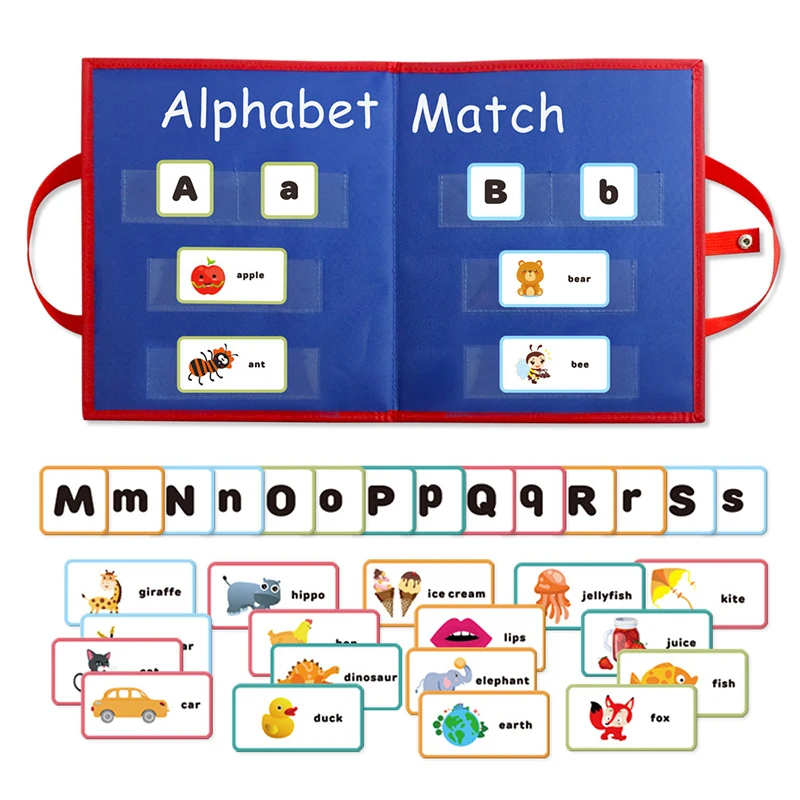 Kid Alphabet Learning Toy Spelling Words Letter Card Matching Desktop Game Spelling Board Preschool Educational Toy For Children