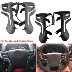 Steering Wheel Audio Switch Control Buttons For Toyota Land Cruise Prado 2016-2018 button switch  phone back light controller