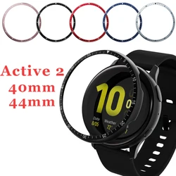 Alloy Metal Bezel Ring For Samsung Galaxy Watch active 2 40mm 44mm Protector Case Cover Sport Adhesive Metal Bumper Accessories