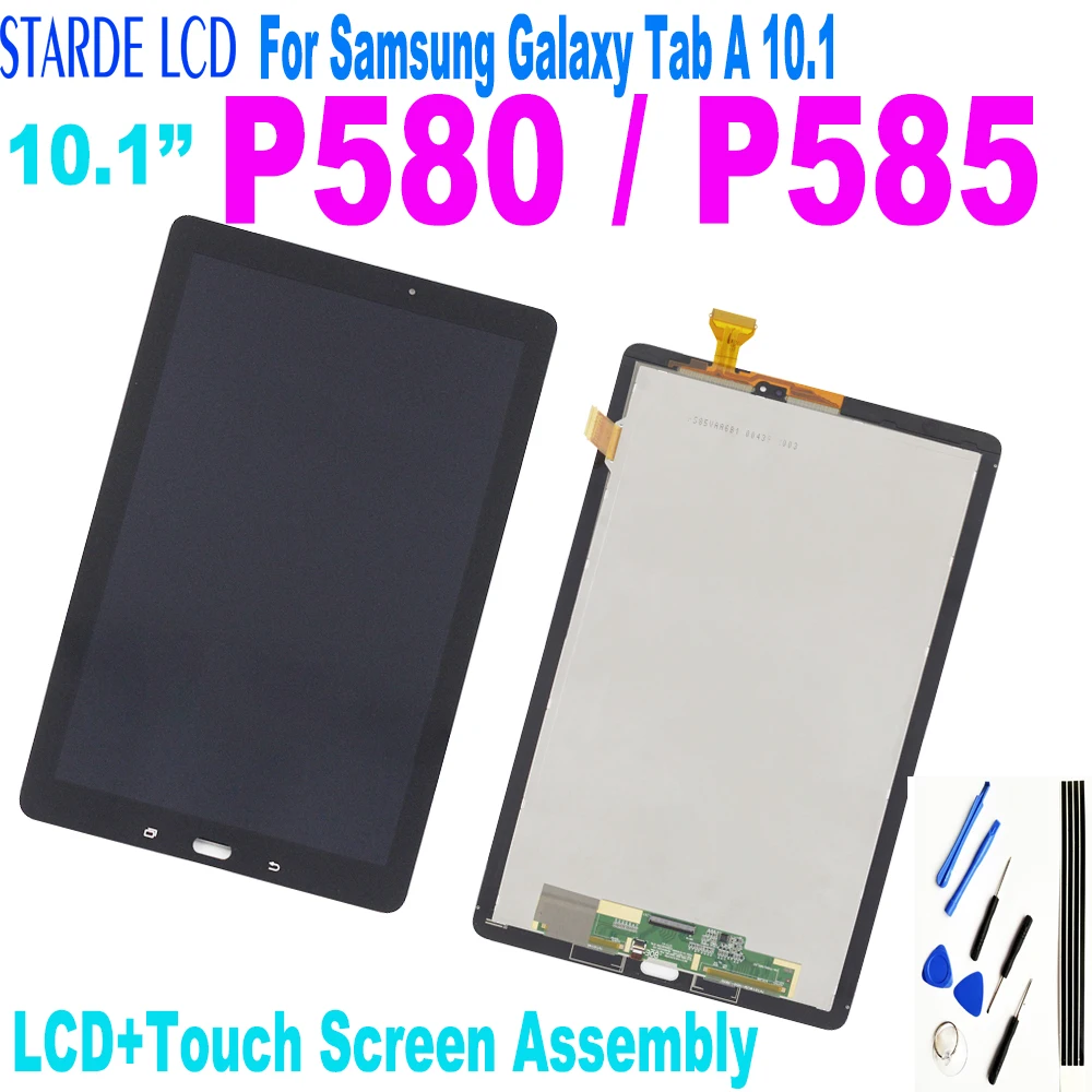 10.1’’ For Samsung Galaxy Tab A 10.1 SM-P580 SM-P585 p580 p585 LCD Display Touch Screen Digitizer Assembly Replacement