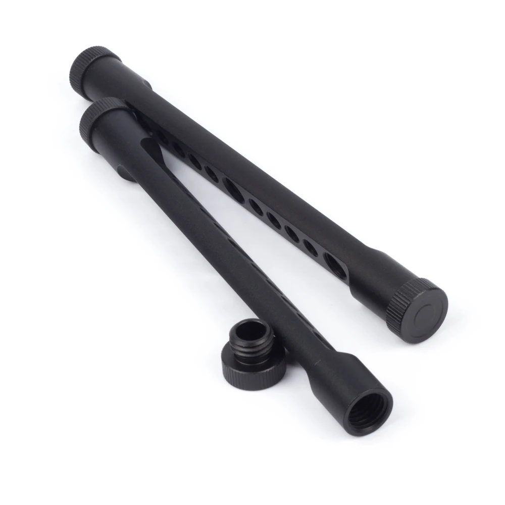 Alu-varilla de queso de Metal de 6 "de largo, palo de riel fr, sistema de soporte de varilla de riel de 15mm, cámara de película LWS, jaula de armadura, trípode de fotografía DIY