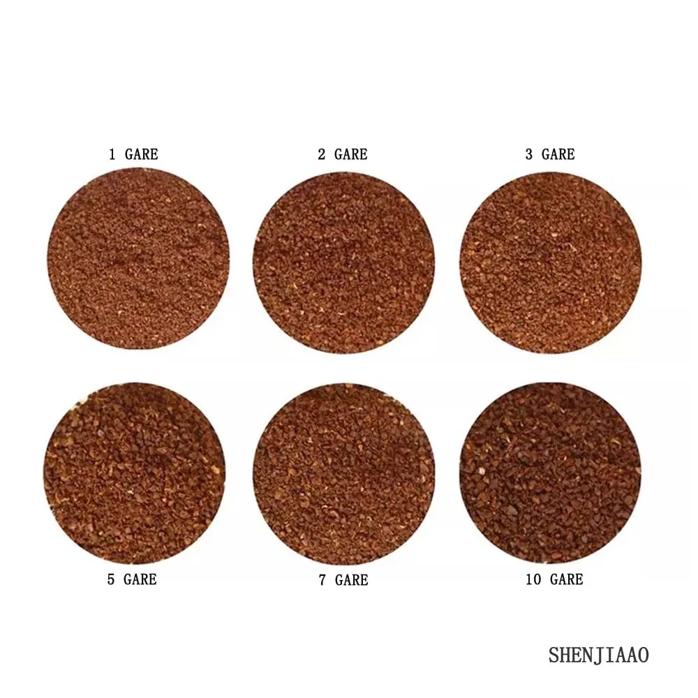 Moulin à café électrique ménager, 110V/220V, 10 fichiers, ajustable, automatique, pour herbes, noix, haricots, appareil de broyage, N520