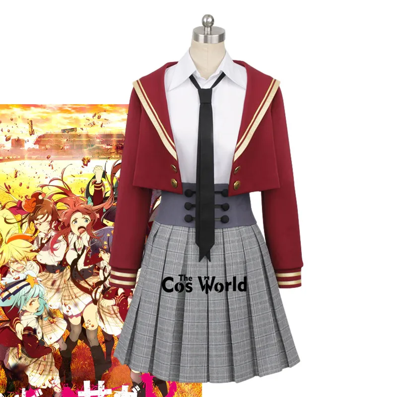 ZOMBIE LAND SAGA REVENGE Minamoto Sakura Nikaido Saki Mizuno Ai Konno Junko Yuugiri Team Uniform Outfit Anime Cosplay Costumes