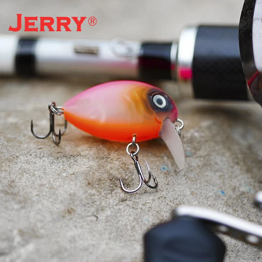 Jerry Peppa Floating Wobblers Fishing Lures Artificial Crankbaits For Perch Trout 32mm 3g Shore Fishing Tackle