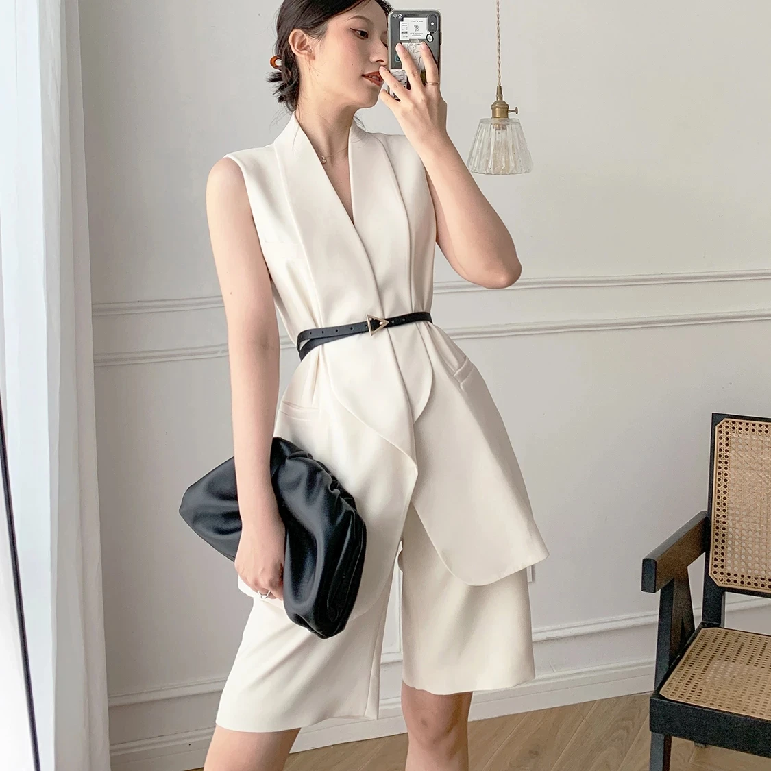 Pantalon Robe Bureau Ete Vêtements D'été Pour Femmes, Ensemble