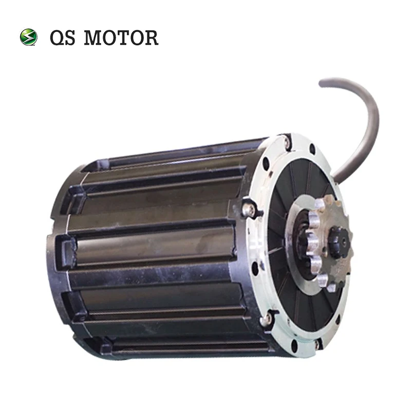 QS 120 2kW 72V60KPH Mitte Antrieb Motor Mit 428 Kettenrad Angetrieben