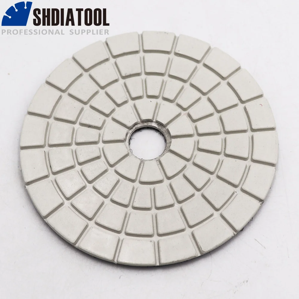 SHDIATOOL 4" wet diamond polishing pads for stone granite 100mm grinding discs