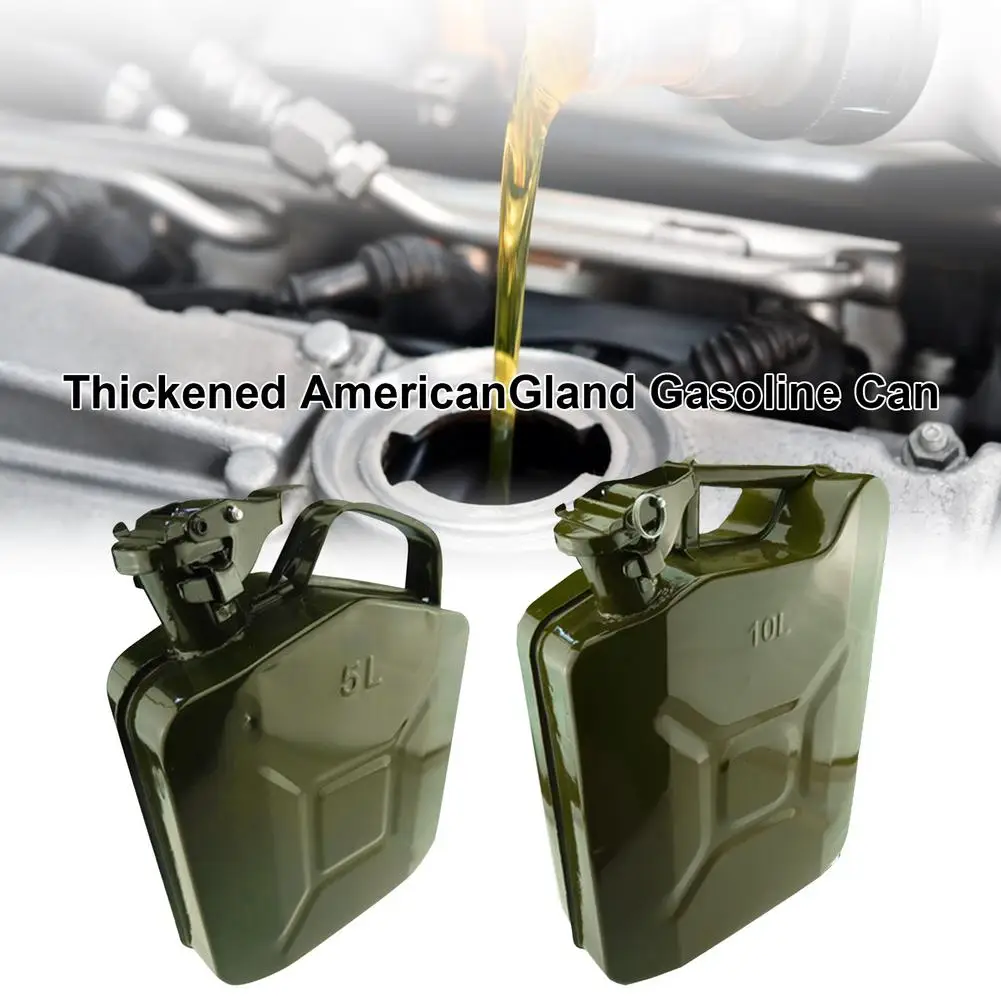 

5L/10L Fuel Tanks Stainless Steel Petrol Cans Car Jerry Can Mount Motorcycle Jerrycan Gas Can Gasoline Oil Container With Nozzel