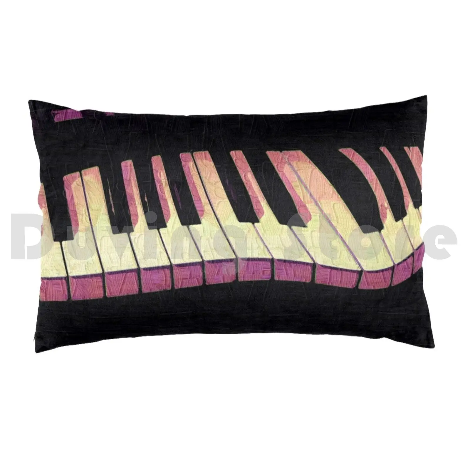 Crazy Piano Pillow Case DIY 50*70 Piano Piano Art Music Instruments Distorted Piano