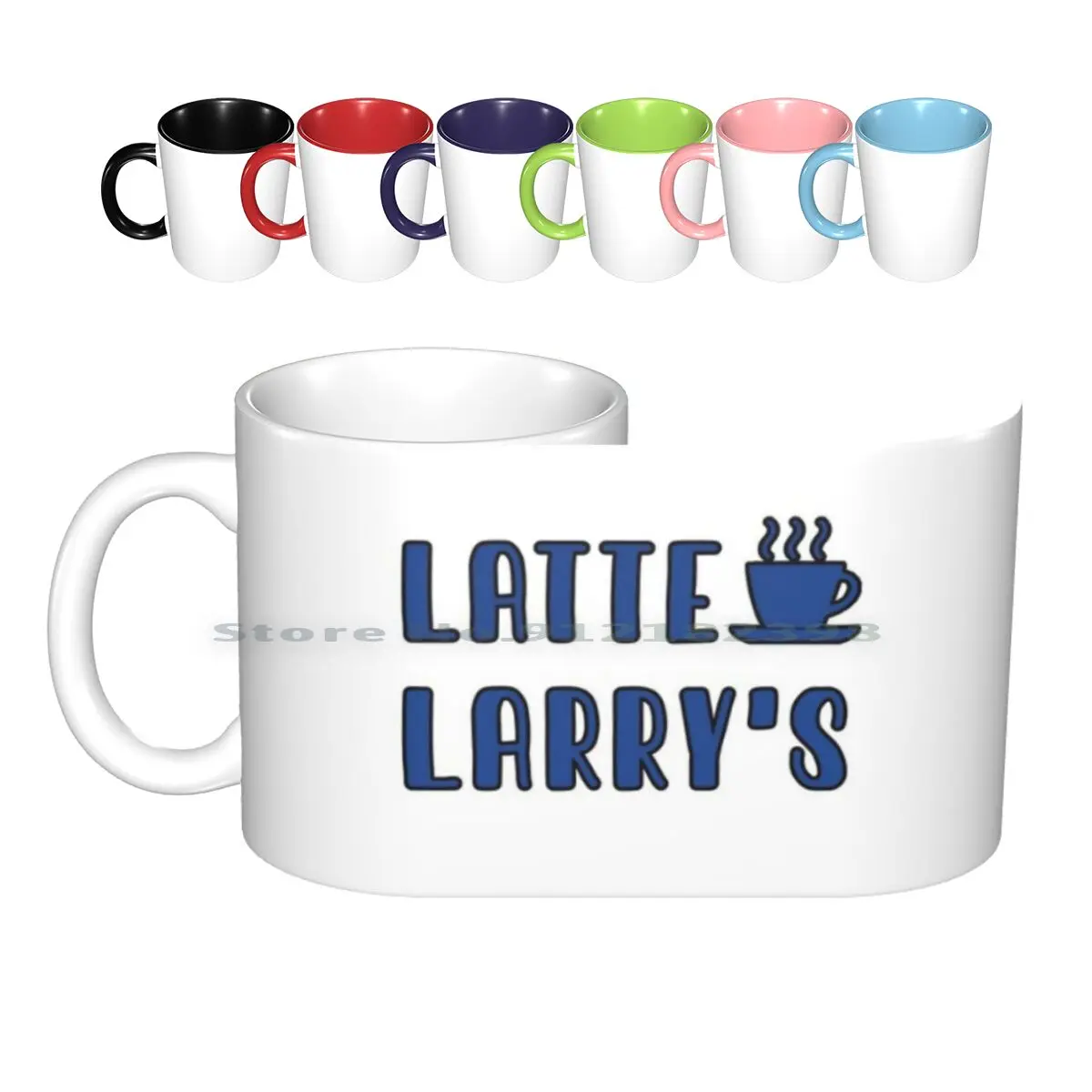 Latte Larry's Mug Ceramic Mugs Coffee Cups Milk Tea Mug Latte Larry Coffee Cup Latte Larry Curb Your Enthusiasm Cup Curb Your