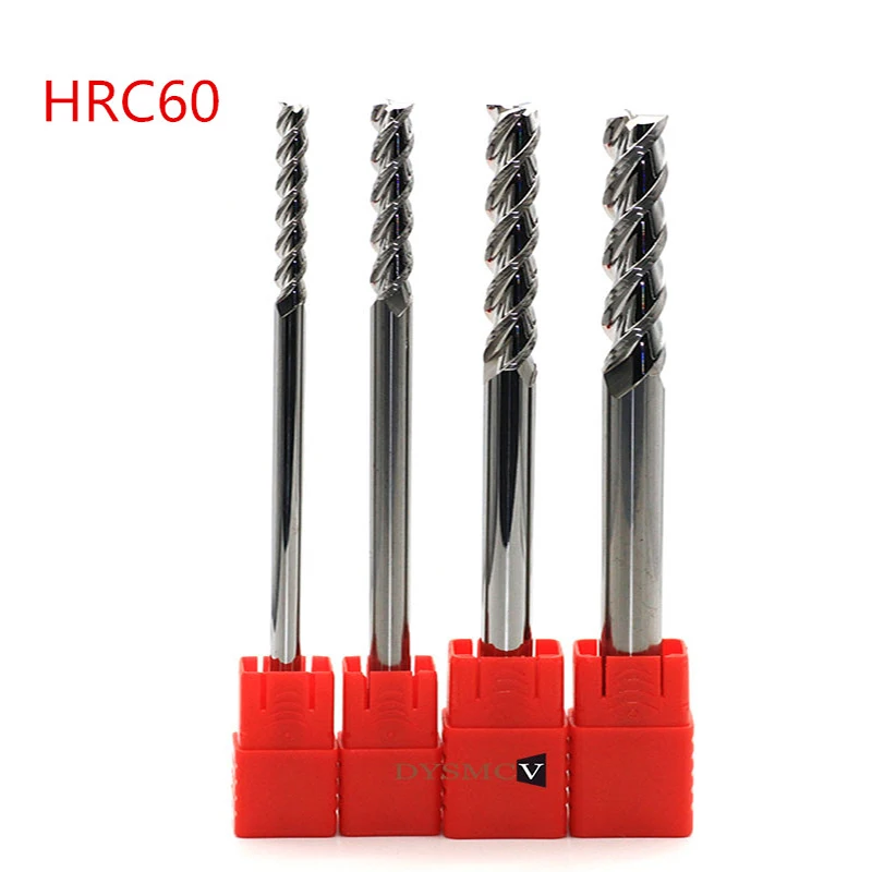 1 Pc End Mill 3มม.4มม.5มม.6มม.HRC60 3ขลุ่ยยาวพิเศษคาร์ไบด์อลูมิเนียมเครื่องตัด CNC เครื่องกลึงเครื่องตัดเครื่องมือ