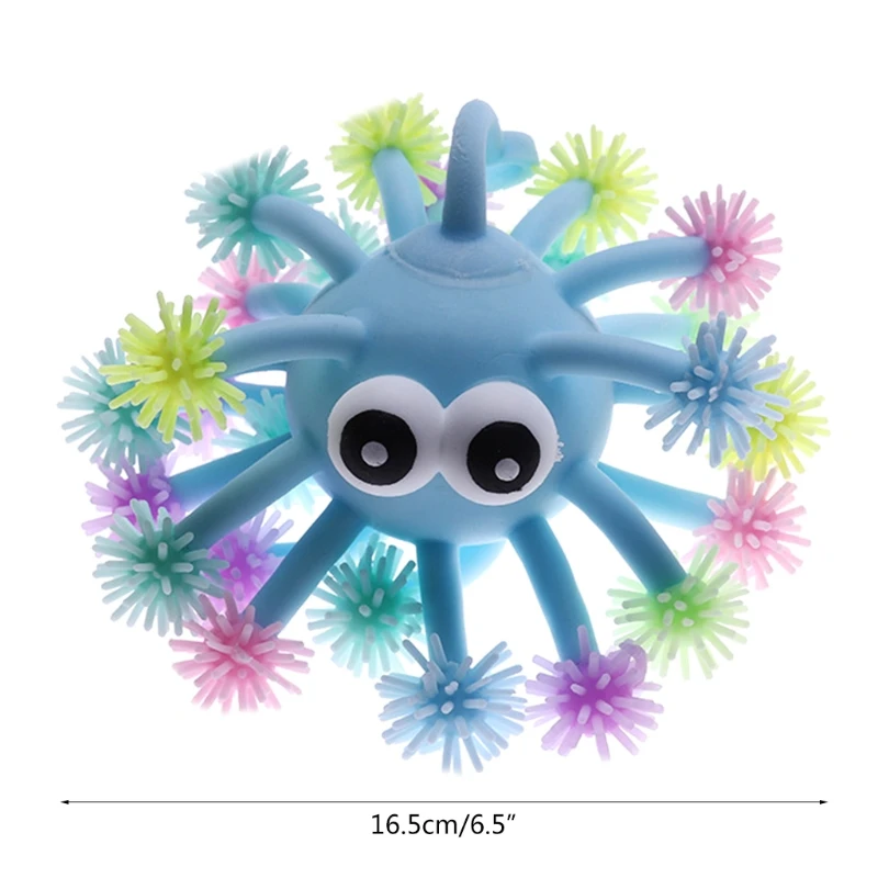 Fidget Toys rilascio di ansia occhi sporgenti riccio giocattolo stress luminoso palla palla spremere autismo regali per bambini aggiungi P31B