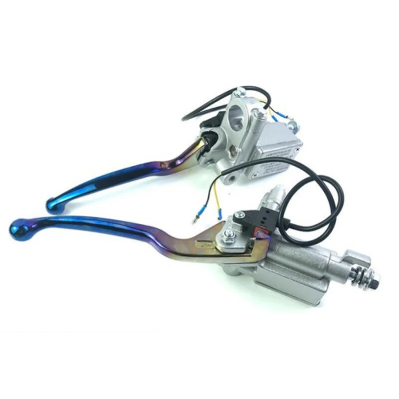 

2 x Motorcycle Universal 7/8" Handle Cylinder Lever Left Clutch Right Brake Pump Motorcycle Modification Accessories