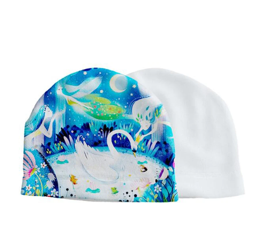 

DHL50pcs Sublimation DIY Blank White Kids and Adult Keep Warm Cap Winter And Autumn Thermal transfer printing