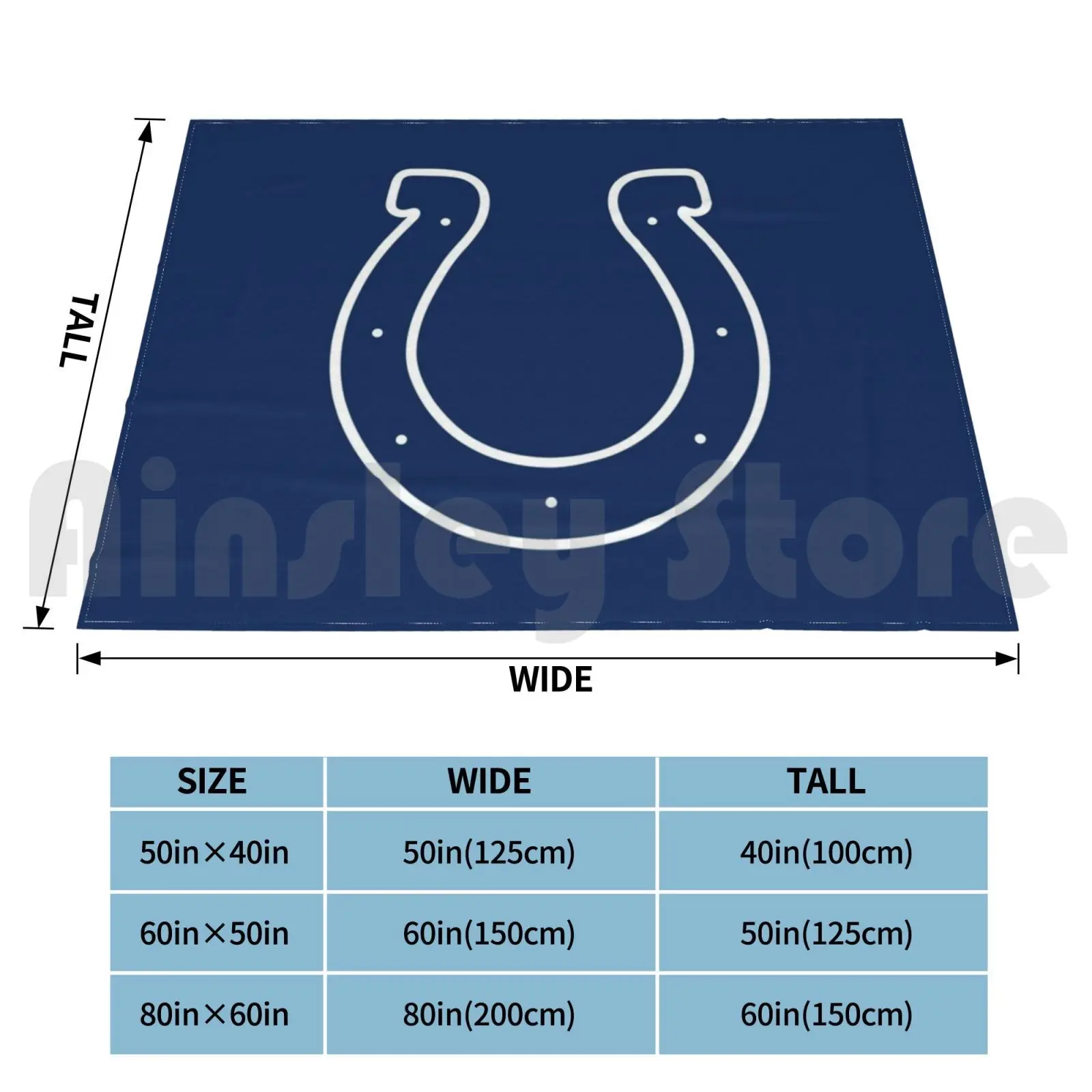 Colts-Indianapolis Blanket Super Soft Warm Light Thin Logo