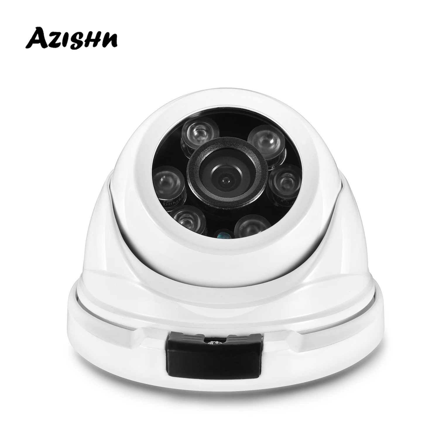 AZISHN H.265 + telecamera IP POE 8MP 5MP obiettivo HD impermeabile per esterni grandangolare CCTV AI Motion Detection protezione di sicurezza è arrivata