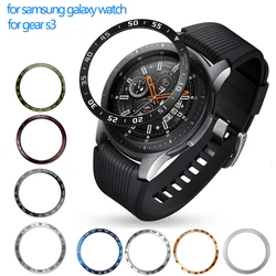 Bisel de Metal para Samsung Galaxy Watch4 Classic, 46mm, 42mm, Gear S3 Frontier, funda adhesiva, accesorios para anillo de parachoques