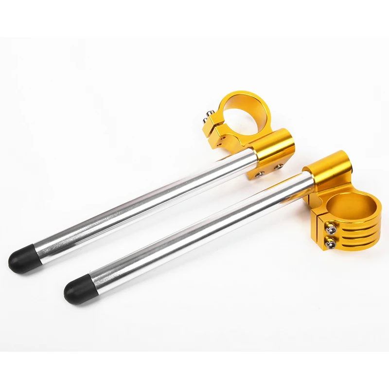 CNC 45mm Riser Clip-Ons handlebars Lift handle bar Fork Tube One Pair Black/Gold/Silver/Red Motorcycle Handbar Clip Ons Clipon