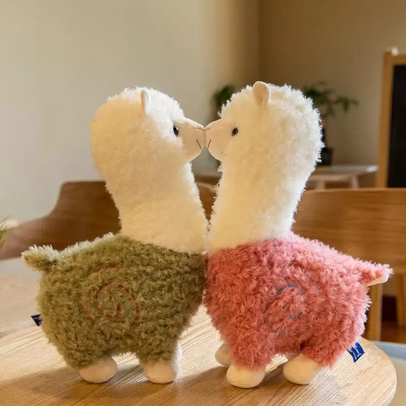 Dzieci pluszowe zabawki Alpaca luzem poduszka dla lalki poduszka wypchane zwierzę miękka długa poduszka do spania Kawaii Stitch śliczna zabawka dziecięca na prezent dziewczyna