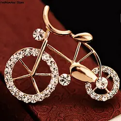 1Pcs Beautiful Fashionable Brooches For Women Jewelry flower gift brooch bike bicycle lovers pectoral Pin