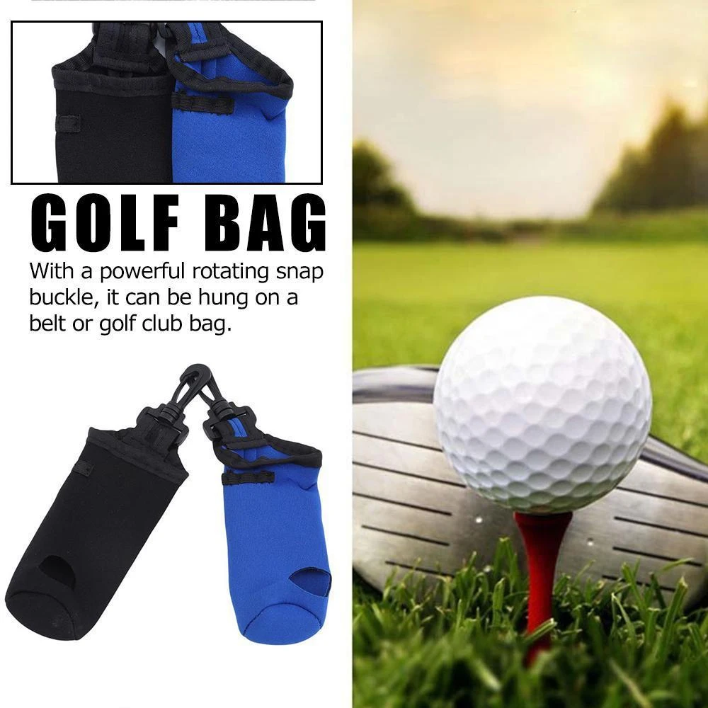 1 Stücke Golfbälle Tragetasche Golfballhalter Golftasche Golf Tee Tragetasche für 3 Bälle 3 GOLF-Tees