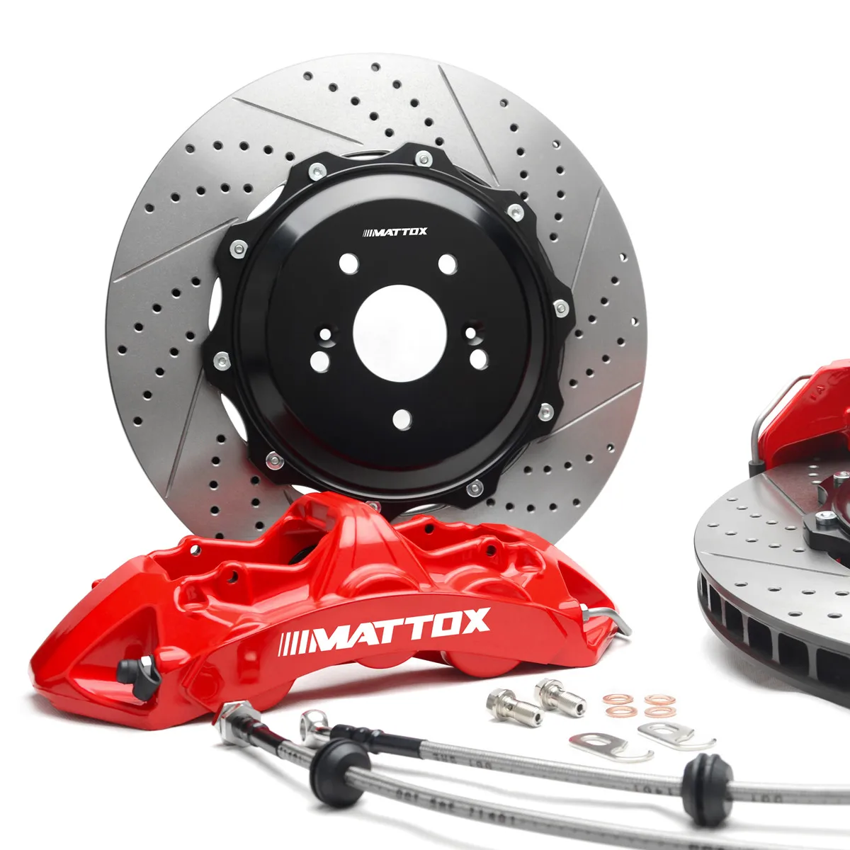 

Mattox Brake Kit One-piece Forged 6POT Caliper 355/378*32mm Racing Rotor for Mercedes-Benz C63 AMG W204 C204 2008 2014