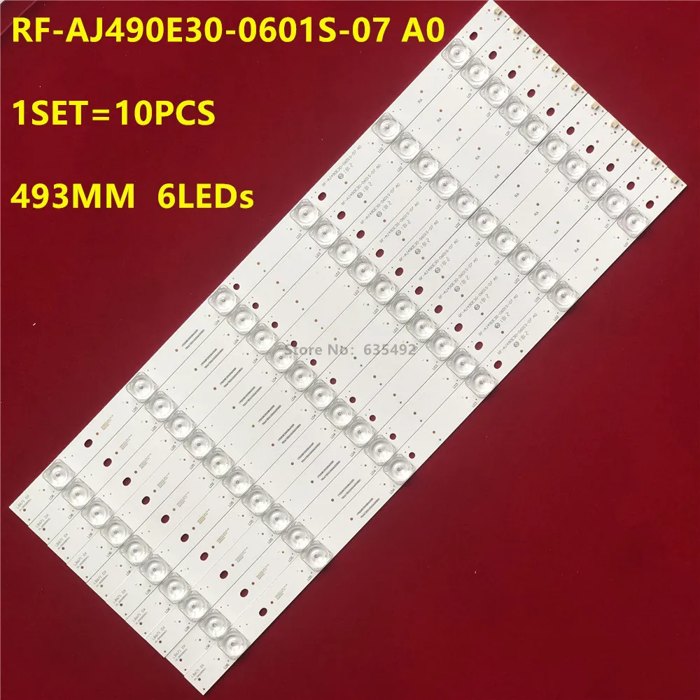 10PCS LED Strip For RF-AJ490E30-0601S-07 A0 LC-49CUG8362KS LC-490UF8472ES LC-49CFE6242E LC-49SFE7451E LC490EQY (SH)(M1)