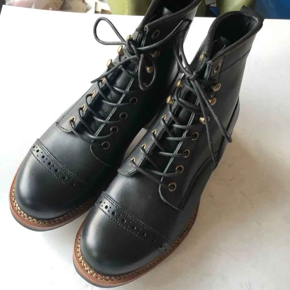 XW400 RockCanRoll Super Quality Size 35-52 Handmade Goodyear Welted Durable Italian Cowhide Boots Custom Made Available