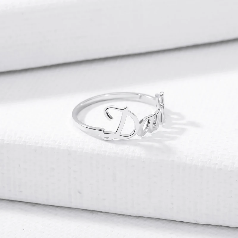 Custom Ring With Name Stainless Steel Personalized Rings for Women Men 2022 Trend Fashion Couple Jewelry Anillos Mujer Bff