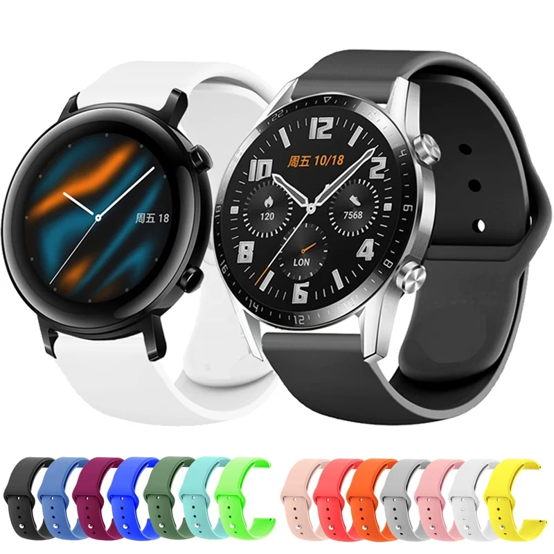 for Huawei Watch GT2 GT 2 GT3 42mm 46mm Smart Watch 20mm watch strap Silicone Sport Replace Watchbands 22mm watch band bracelet