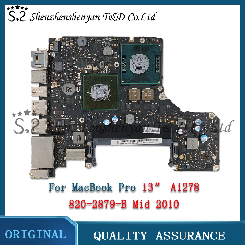 

Протестированная материнская плата 820-2879-B A1278 для Macbook Pro 13,3 "P8600 2,4 ГГц P8800 2,66 ГГц EMC 2351 MC374 MC375 материнская плата Mid 2010