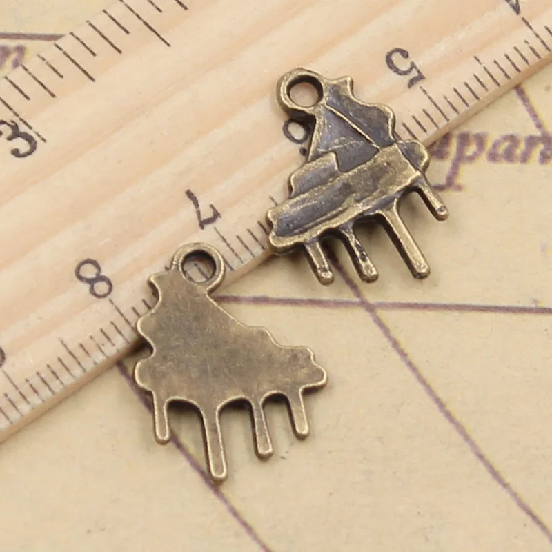 20pcs Charms Grand Piano 21x16mm Tibetan Bronze Silver Color Pendants Antique Jewelry Making DIY Handmade Craft