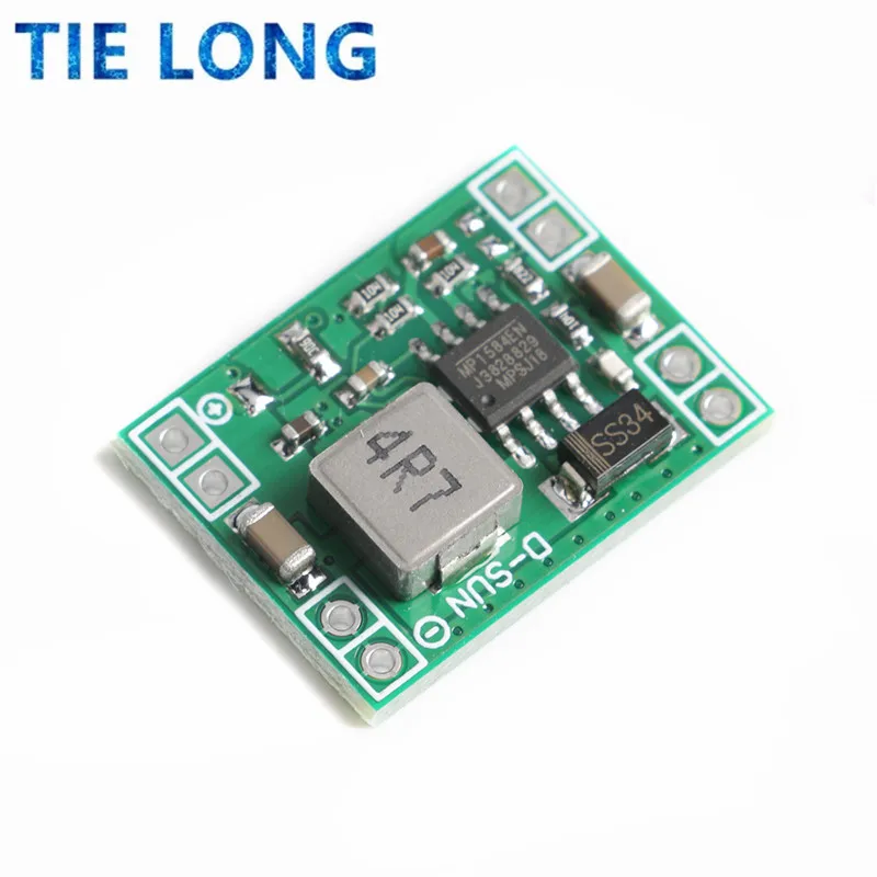 Ultra-Small Size DC-DC Step Down Power Supply Module MP1584EN 3A Adjustable Buck Converter for Arduino Replace LM2596