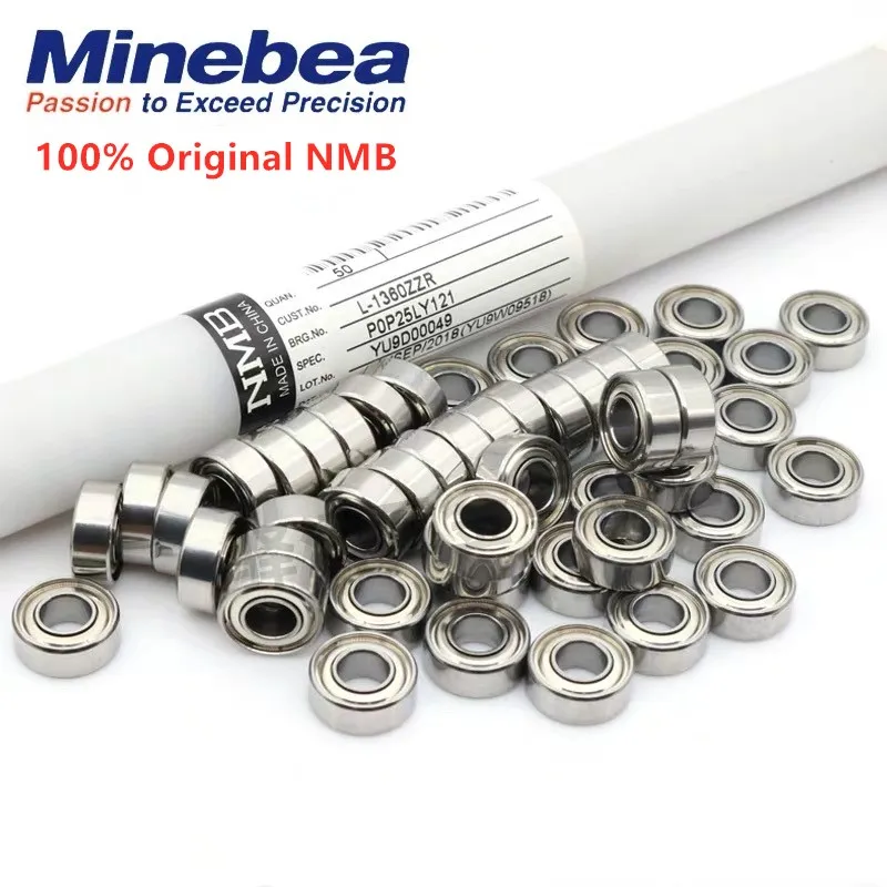 50 buah miniatur NMB bearing bola L-730ZZ L-940ZZ L-1150ZZ L-1360ZZ 683ZZ 684ZZ 685ZZ 686ZZ 3x7x3 4x9x4 5x11x5 6x13x5mm