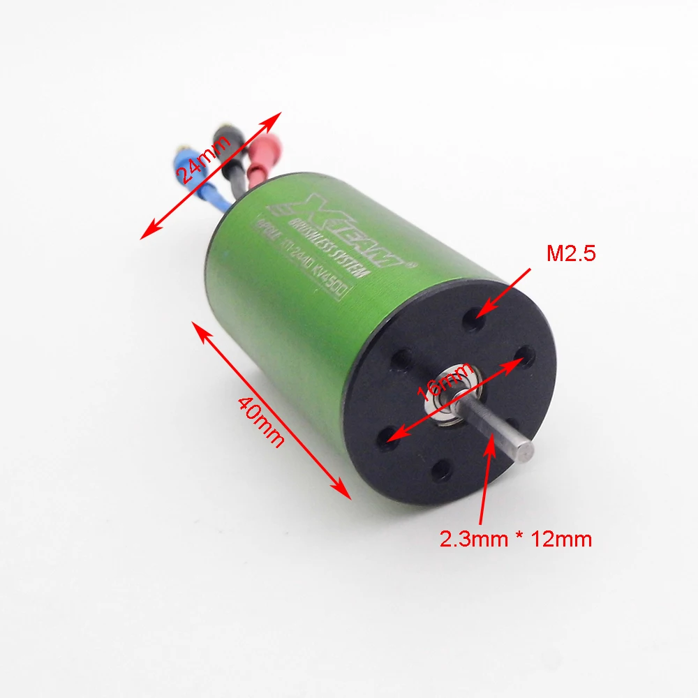 2440 KV4500 Brushless Motor 2S-3S 40A ESC BEC 5V/3A  Water Cooling Jacket kit for RC Boat Drive Jet Speed Boat Marine