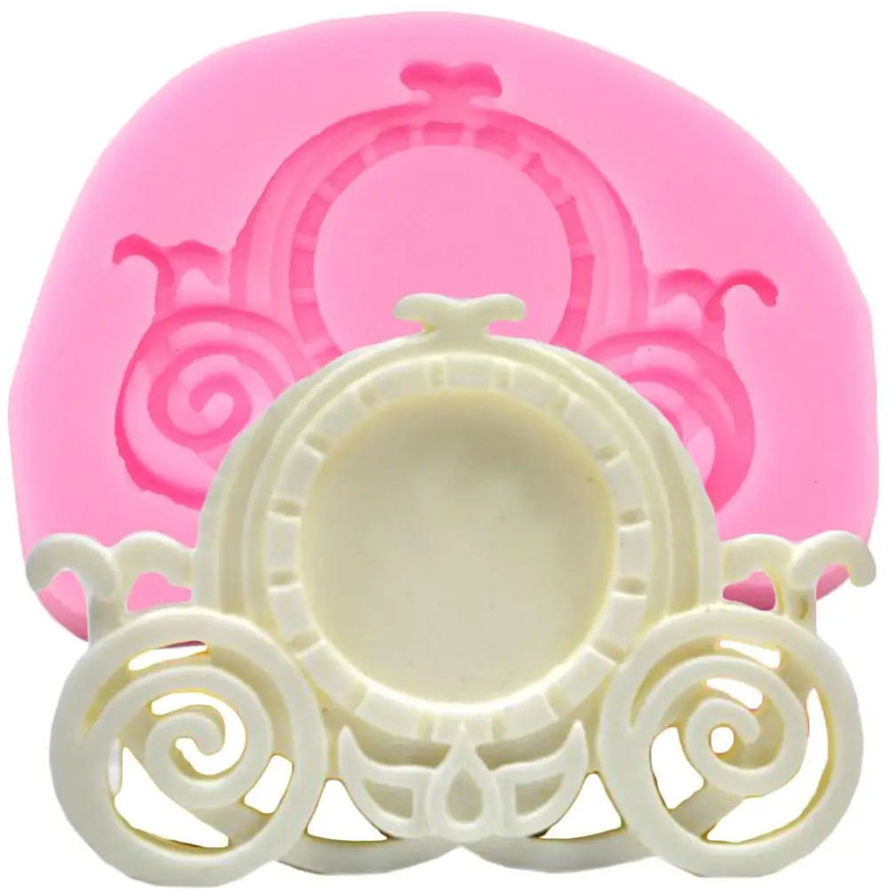 

DIY Baby Party Cake Decorating Tools Baby Stroller Carriage Silicone Mold Cupcake Topper Fondant Candy Chocolate Gumpaste Moulds