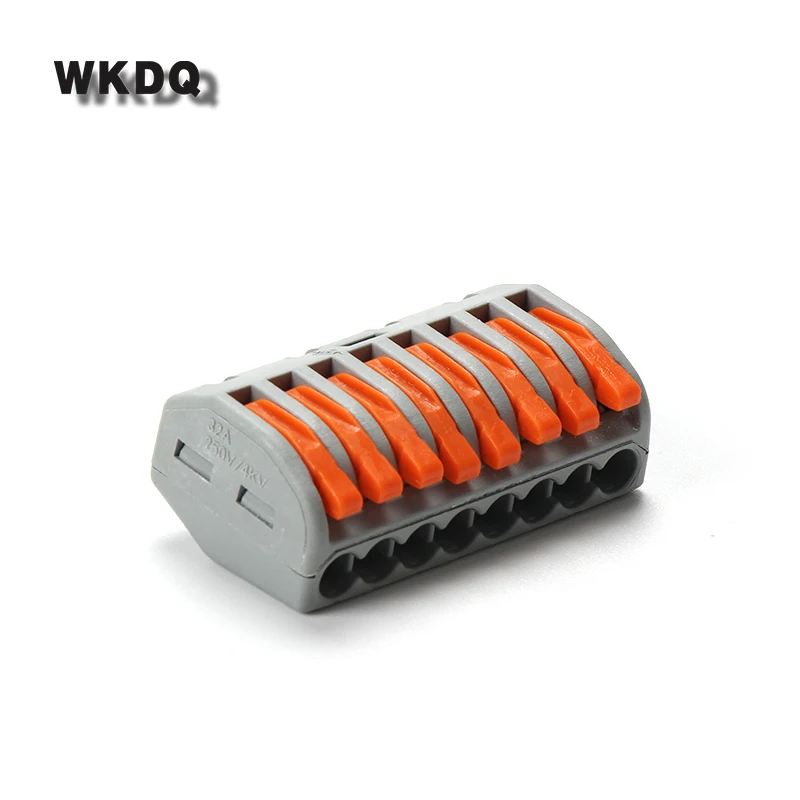 10Pcs 222-418 Quick Wiring Compact Splicing Connector Terminal Block Fast Connectors
