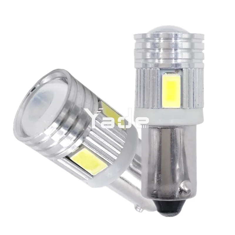 10PCS Car Bulb Ba9s 5630 5730 6smd CANbus LED Car Decoding Side Lamp License Plate Lamp Clearance Sale Items  Car Accessories