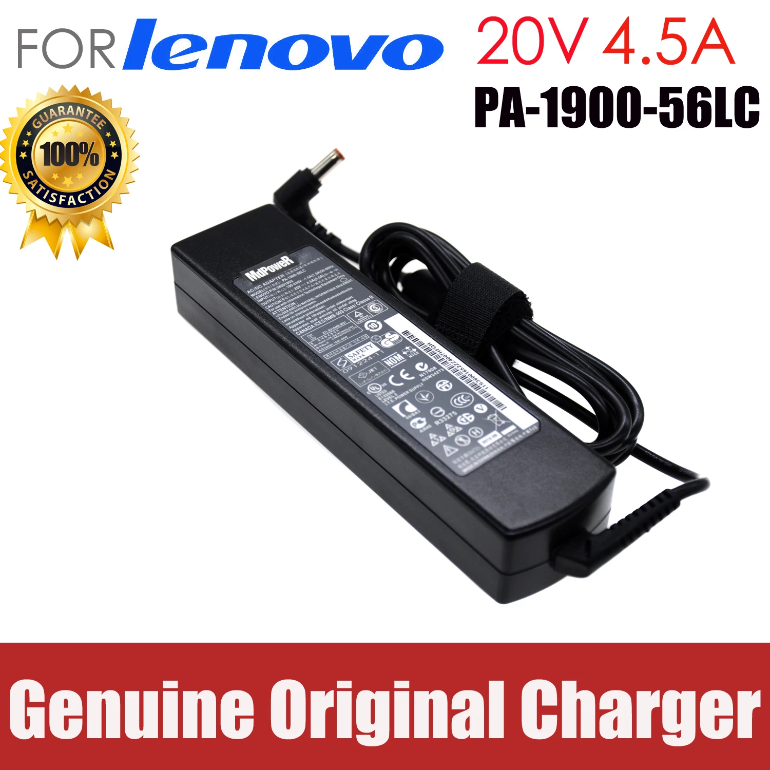 

original 20V 4.5A 90W AC Adapter Laptop Charger For lenovo ADP-90DDB S300 S400 S405 S410 S415 S435 S436 S500 U510 U550 V350